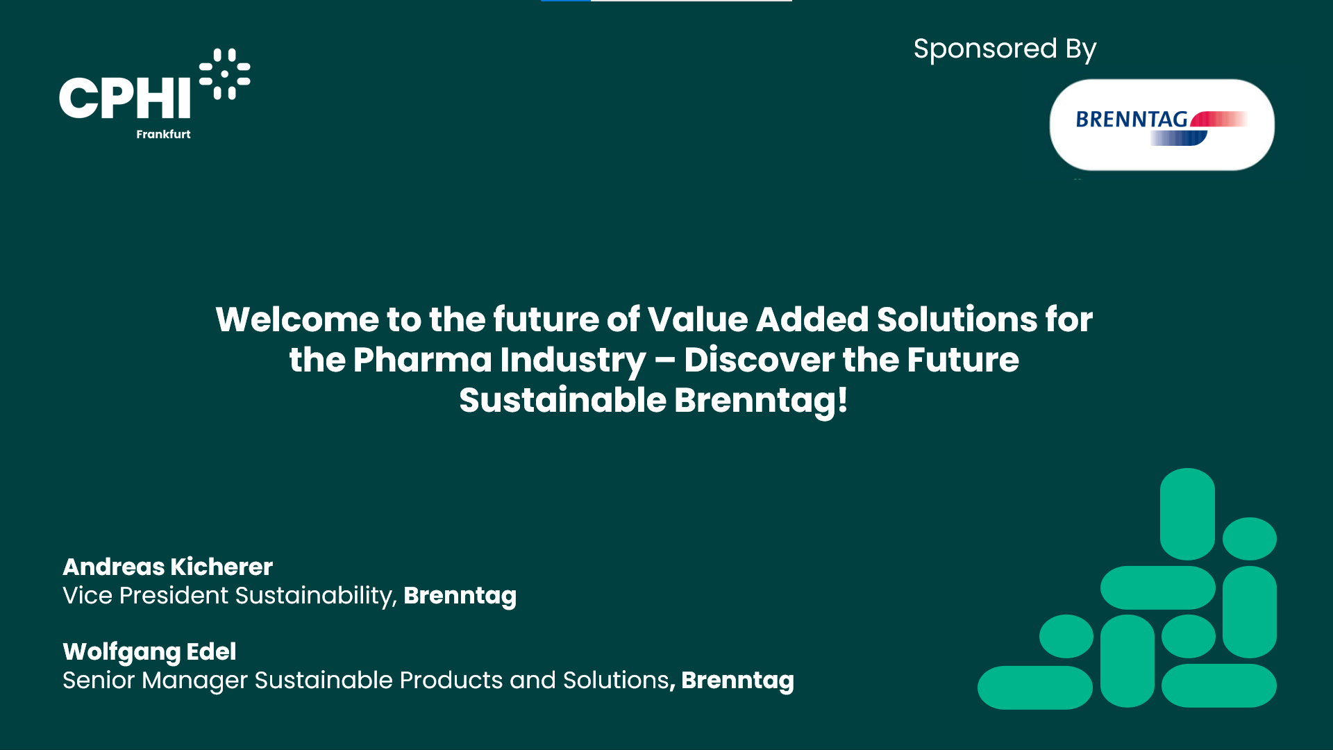 Welcome to the future of Value Added Solutions for the Pharma Industry – Discover the Future Sustainable Brenntag!